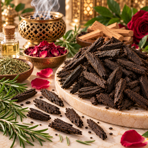 Jyoti Rosemary Dhoop Incense – Tea Tree, Rose & Sandalwood | Premium UAE Arabian Incense