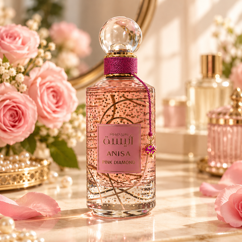 Anisa Pink Diamond Perfume – Passion Fruit, Peach, Caramel & White Musk