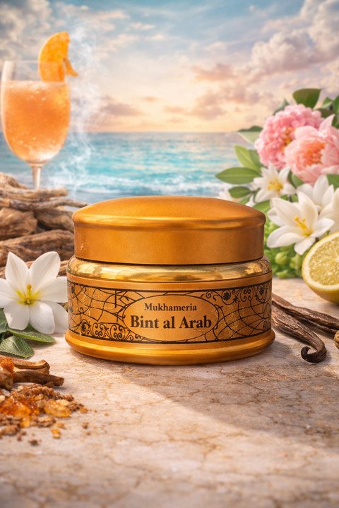 Mukhamria Bint Al Arab Hydrating Skin Moisturizer 30ml – Sea Notes, Peony & White Musk Jamid Gel