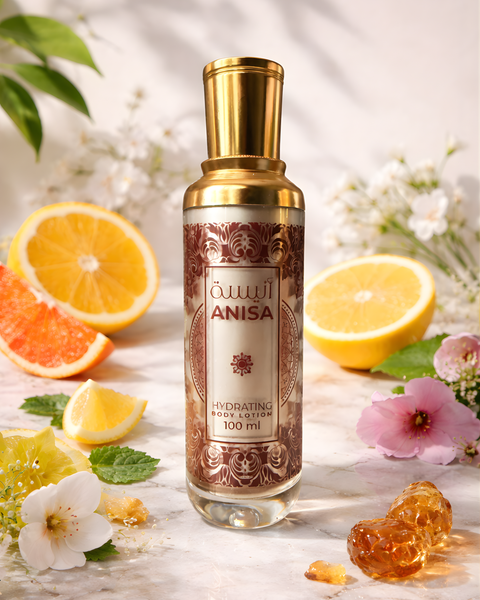 Anisa Luxury Hydrating Body Lotion – Silky Moisture with Citrus, Floral & Gourmand Notes