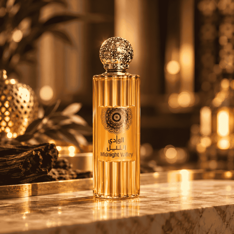 Midnight Valley Unisex Arabian Perfume – Black Currant, Saffron, Rose & Amber