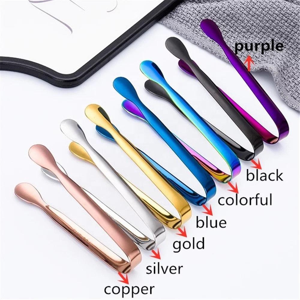 Charcoal Cube Tongs Mini Metal Serving Tongs Clip Tea Party Stainless Steel Ice Tongs Accessories - HSA Perfumes