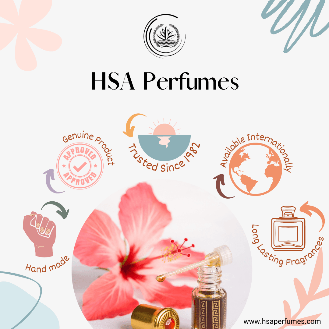 Gift Collection (4 x 3ml Bottles) | Gift Box | Best Sellers | Alcohol-Free Attar Oil in Various Scent | Long-Lasting Unisex Perfume - HSA Perfumes