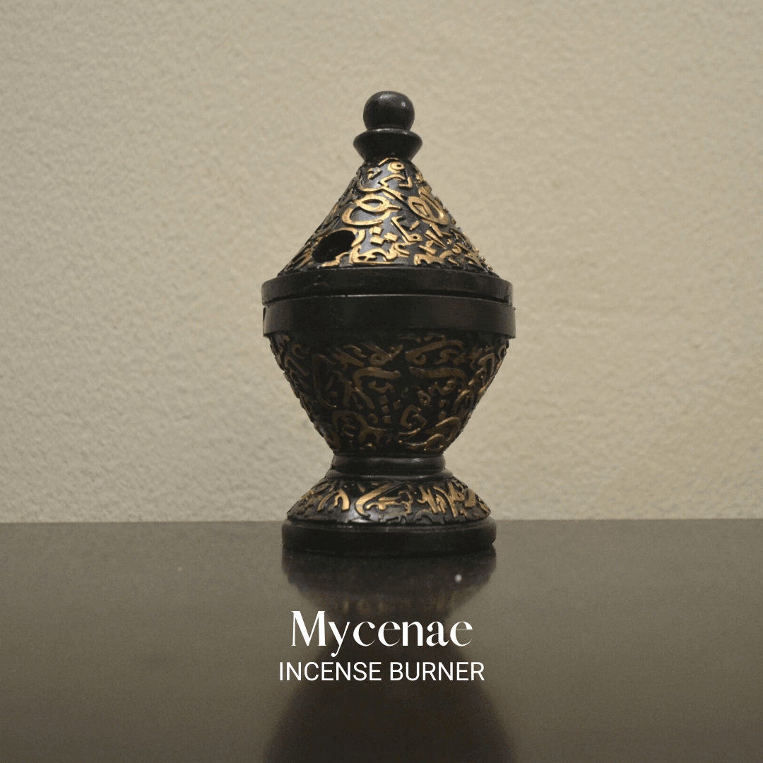 Mycenae Incense Burner - Black Gold - HSA Perfumes