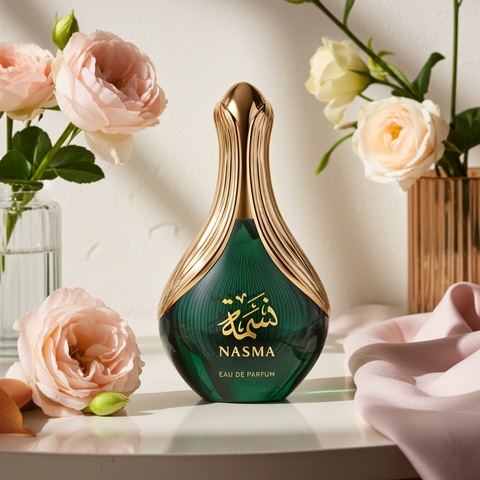 Nasma – Fruity Floral Perfume with Peach, Freesia, Osmanthus & Creamy Cacao